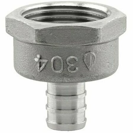 BOSHART INDUSTRIES 1/2IN SS PEX X 3/4IN FPT ADAPTER PE-PS-FA0507